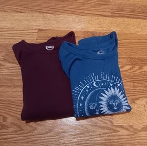 Kids Graphic Tees - Blue and Maroon